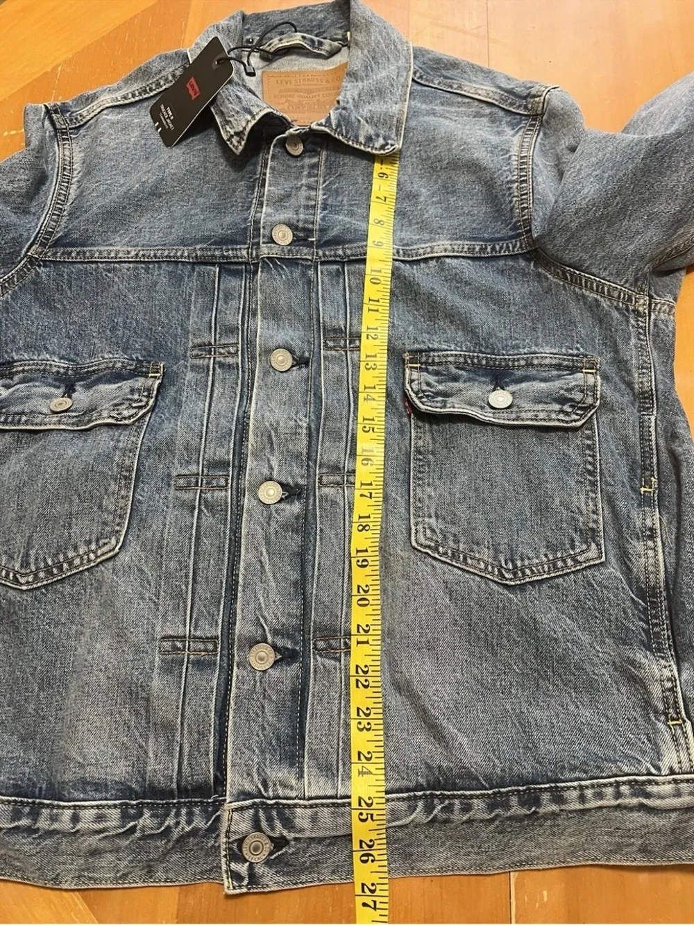 Levi’s Premium Type II Selvedge Trucker Jacket NWT Medium Blue Sky A7632-0014